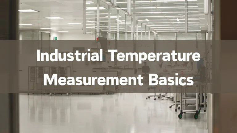 Industrial temperature measurement principles including RTDs, thermocouples, and infrared temperature sensors