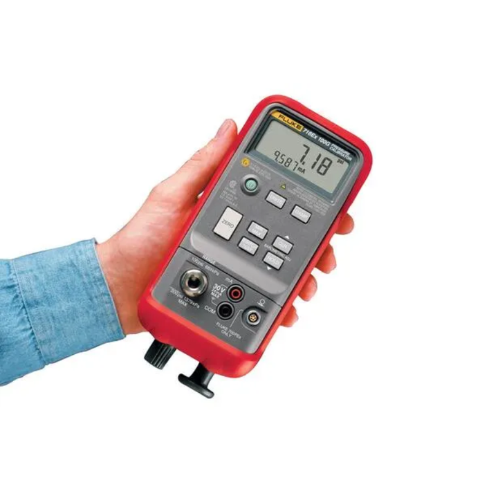 Fluke 718Ex pressure calibrator for pressure transmitter and 4–20 mA loop testing