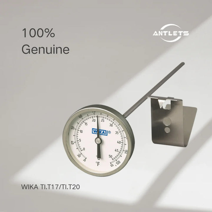 WIKA TI.T17 TI.T20 thin stem bimetal thermometer